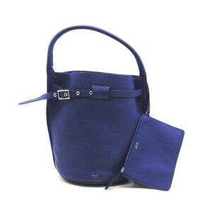 Celine Big Bucket Tote Bag Leather Purple